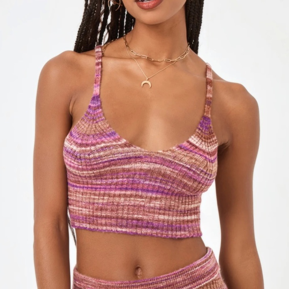 L*space Demi Top in Sundown Space Dye